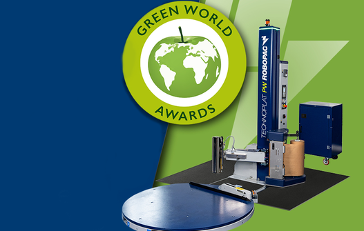 Robopac wins the international green apple environment award with Technoplat pw 