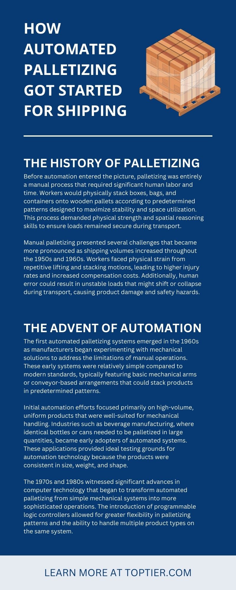 How Automated Palletizing Got Started for Shipping