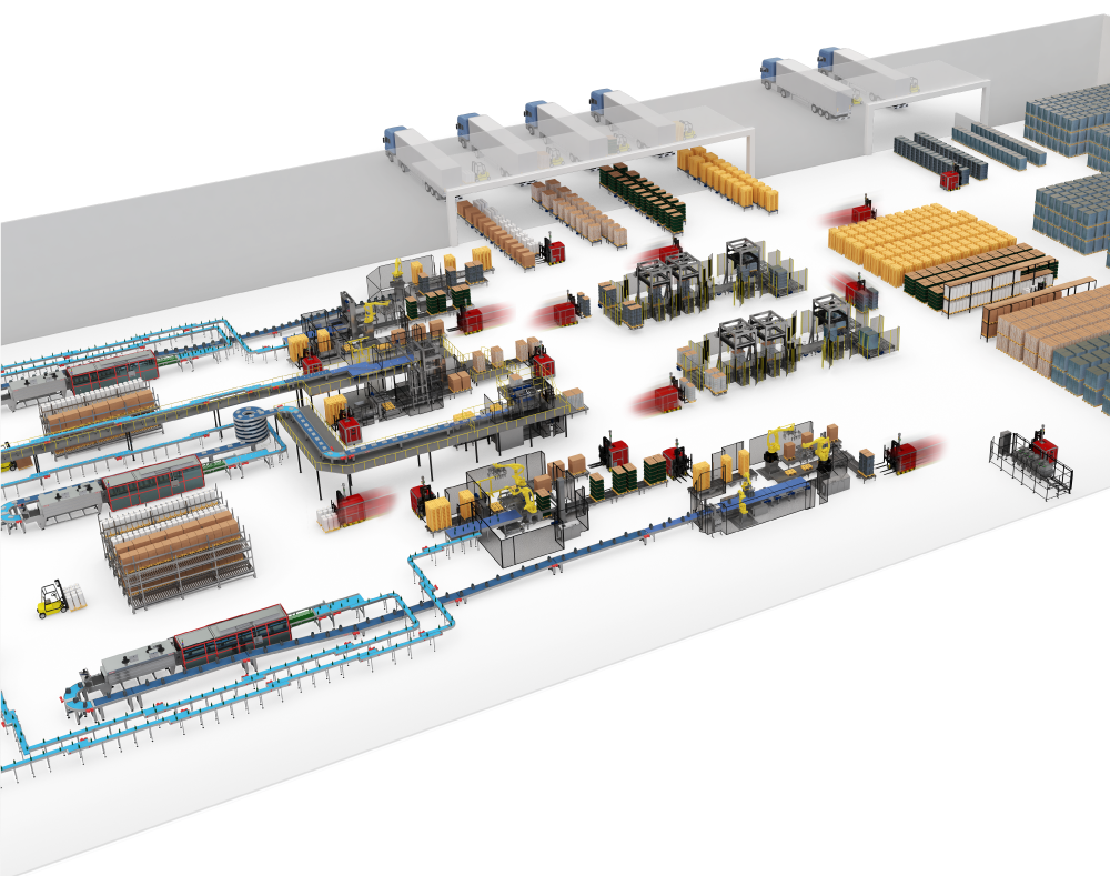 Layout end of line beverage | © OCME