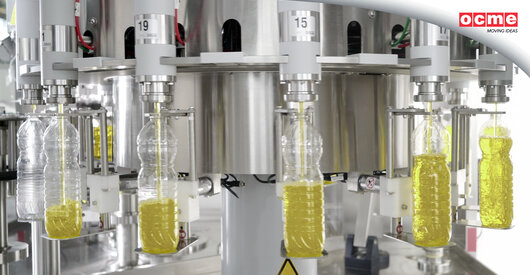 Filling for viscous liquid